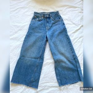 Topshop Moto Wide-Leg Jeans - Size 25